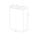 Smart Wide Umbrella Stand | White