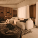 Sobe 4 Seater Chaise Sofa | Ecru