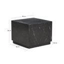 Sorein Marble Side Table | Black
