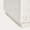 Sorein Marble Side Table | White