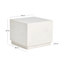 Sorein Marble Side Table | White