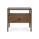 Spindle Bedside Table | Natural Teak