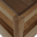 Spindle Bedside Table | Natural Teak