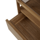 Spindle Bedside Table | Natural Teak
