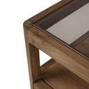Spindle Bedside Table | Natural Teak