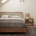 Spindle Bed | Natural Teak