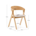 Squire Dining Chair | Natural Ash