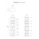 Stairs Column Bookshelf | Oak