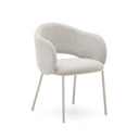 Steels Dining Chair | Dove Grey Chenille
