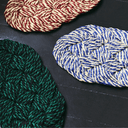 Swirl Coco Door Mat | Green and Black