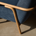 Sylo Armchair | Blue / Natural Ash