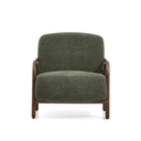 Sylo Armchair |  Dark Green / Walnut Brown