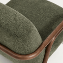 Sylo Armchair |  Dark Green / Walnut Brown