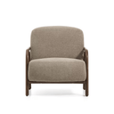 Sylo Armchair | Taupe / Walnut Brown