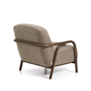 Sylo Armchair | Taupe / Walnut Brown
