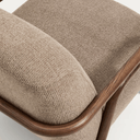 Sylo Armchair | Taupe / Walnut Brown