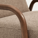 Sylo Armchair | Taupe / Walnut Brown