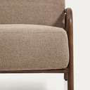 Sylo Armchair | Taupe / Walnut Brown