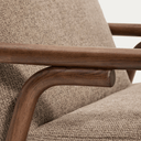 Sylo Armchair | Taupe / Walnut Brown