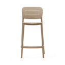 Saben Stackable Patio Bench Barstool | Mocha