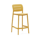 Saben Stackable Patio Bench Barstool | Mustard