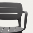 Saben Stackable Patio Chair | Grey