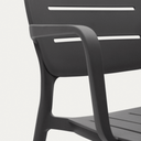 Saben Stackable Patio Chair | Grey