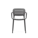 Saben Stackable Patio Chair | Grey