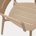 Saben Stackable Patio Chair | Mocha