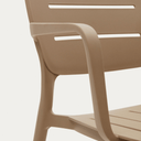 Saben Stackable Patio Chair | Mocha
