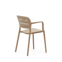Saben Stackable Patio Chair | Mocha