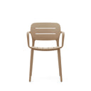 Saben Stackable Patio Chair | Mocha