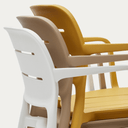 Saben Stackable Patio Chair | Mocha