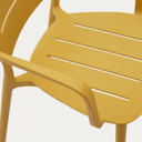 Saben Stackable Patio Chair | Mustard