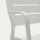 Saben Stackable Patio Chair | White