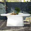 Santorini Patio Oval Dining Table