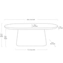Santorini Patio Oval Dining Table