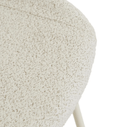 Turner Bench Barstool | White Boucle