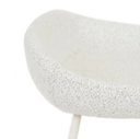 Turner Bench Barstool | White Boucle