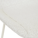 Turner Bench Barstool | White Boucle
