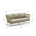Porto Patio Sofa | Putty