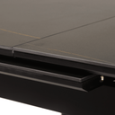 Solace Ceramic Extension Dining Table | Black Marble