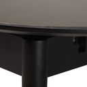 Solace Ceramic Extension Dining Table | Black Marble