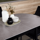 Solace Ceramic Extension Dining Table | Grey Stone