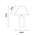 Soren Travertine Shade Table Lamp