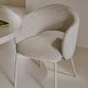 Steels Dining Chair | Dove Grey Chenille