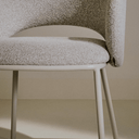 Steels Dining Chair | Dove Grey Chenille