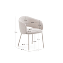 Steels Dining Chair | Navy Chenille