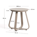 Tamaris Patio Side Table | Ecru