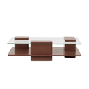 Teddy Glass Coffee Table | Brick